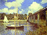 The Beatles @ Abbey Road Paintings - The Road Bridge at Argenteuil by Claude Monet